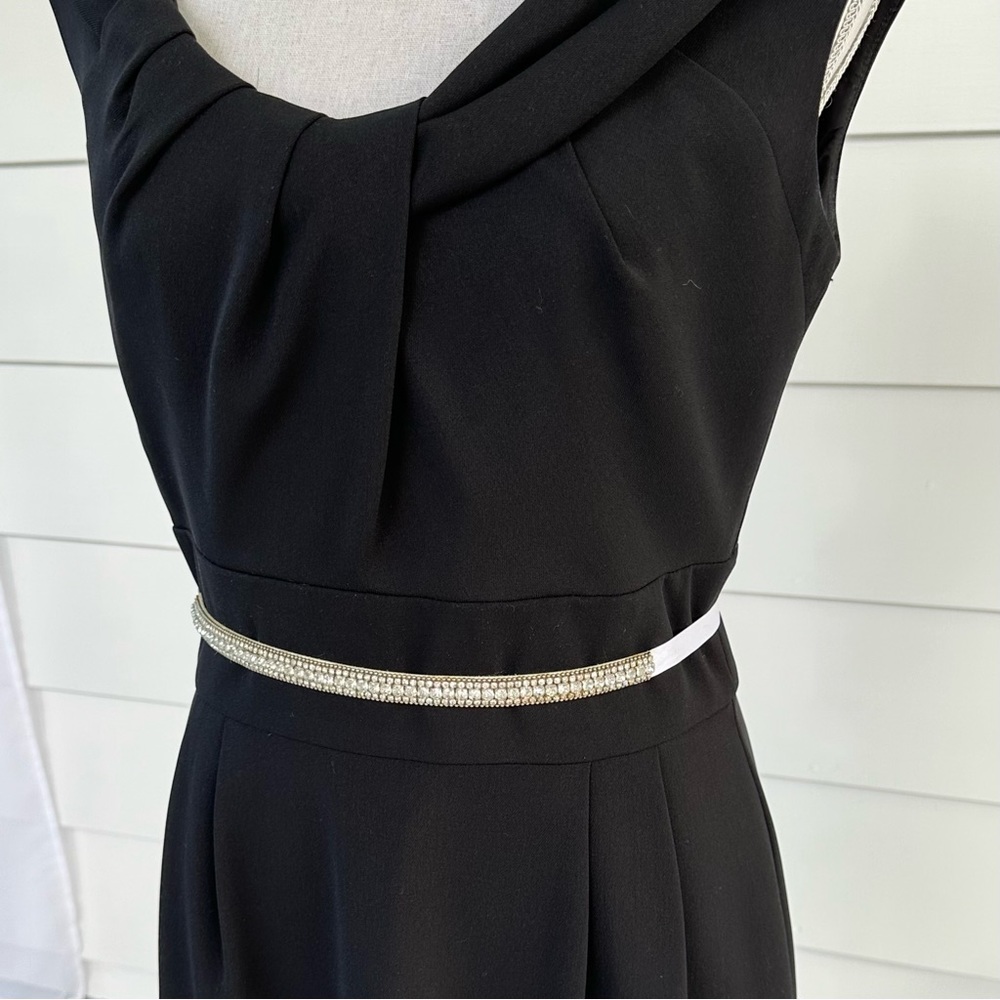 Rhinestone ribbon belt, adjustable length